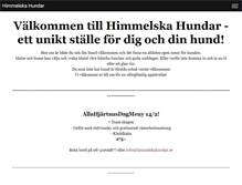 Tablet Screenshot of himmelskahundar.se